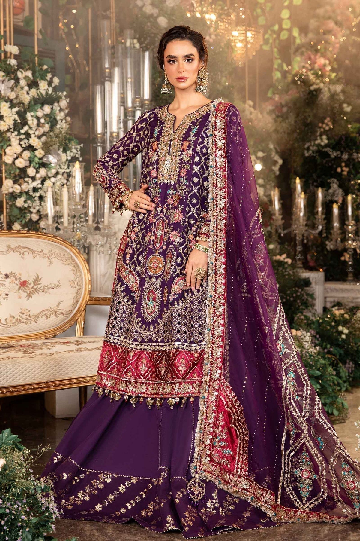 Maria B | Mbroidered Formals 24 | Organza Suit | BD-2903 - House Of Anaya
