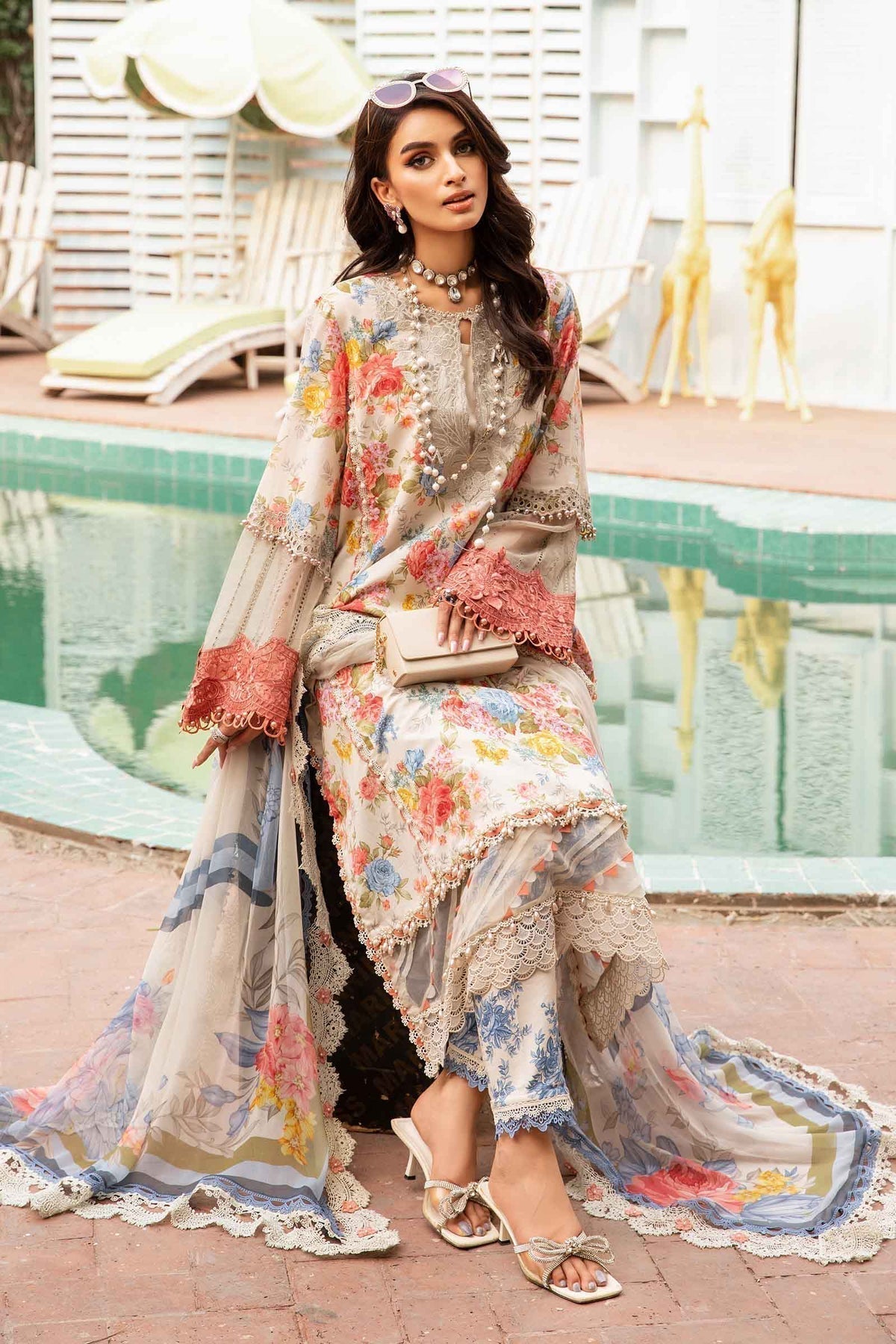Maria.B | M Print Eid Edit | MPT-2204-A - House Of Anaya
