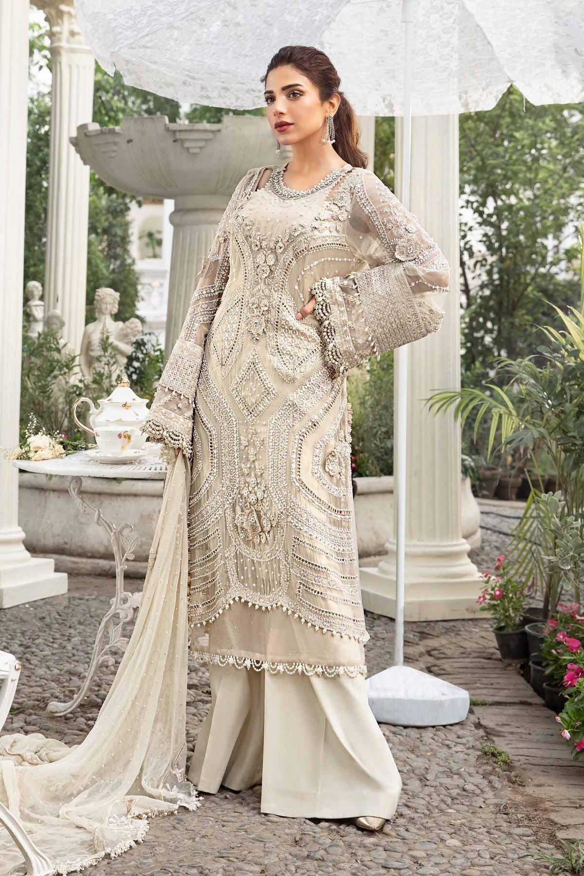 Maria B | Chiffon Formals 24 | Chiffon Suit | MPC-24-104 - House Of Anaya