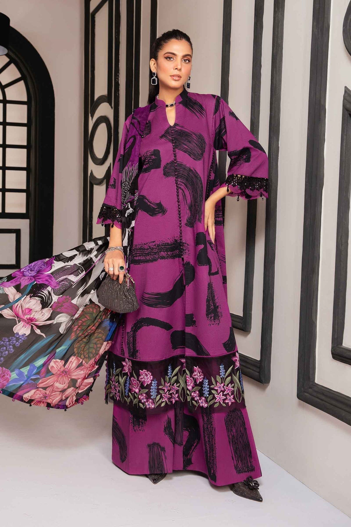 Maria.B | M Print Eid Edit | MPT-2205-B - House Of Anaya