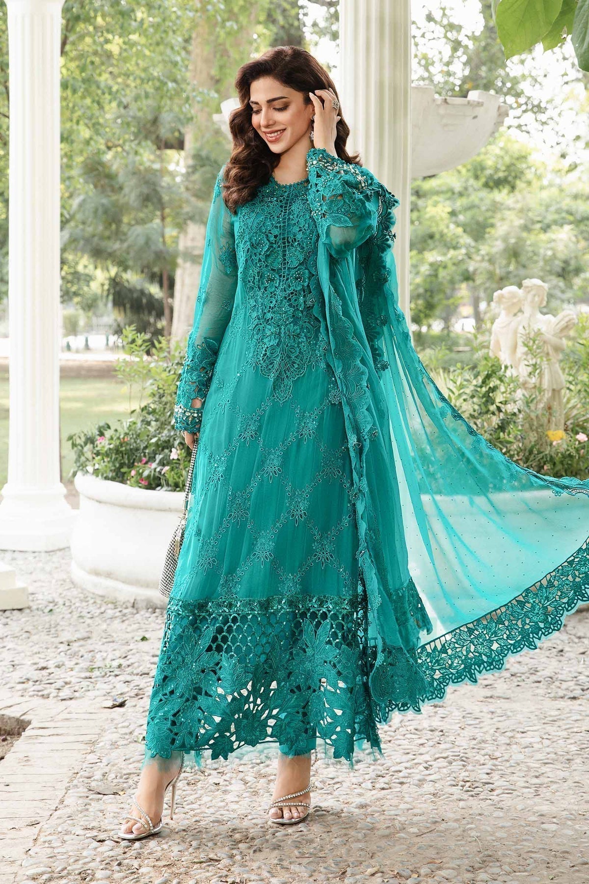 Maria B | Chiffon Formals 24 | Chiffon Suit | MPC-24-105 - House Of Anaya