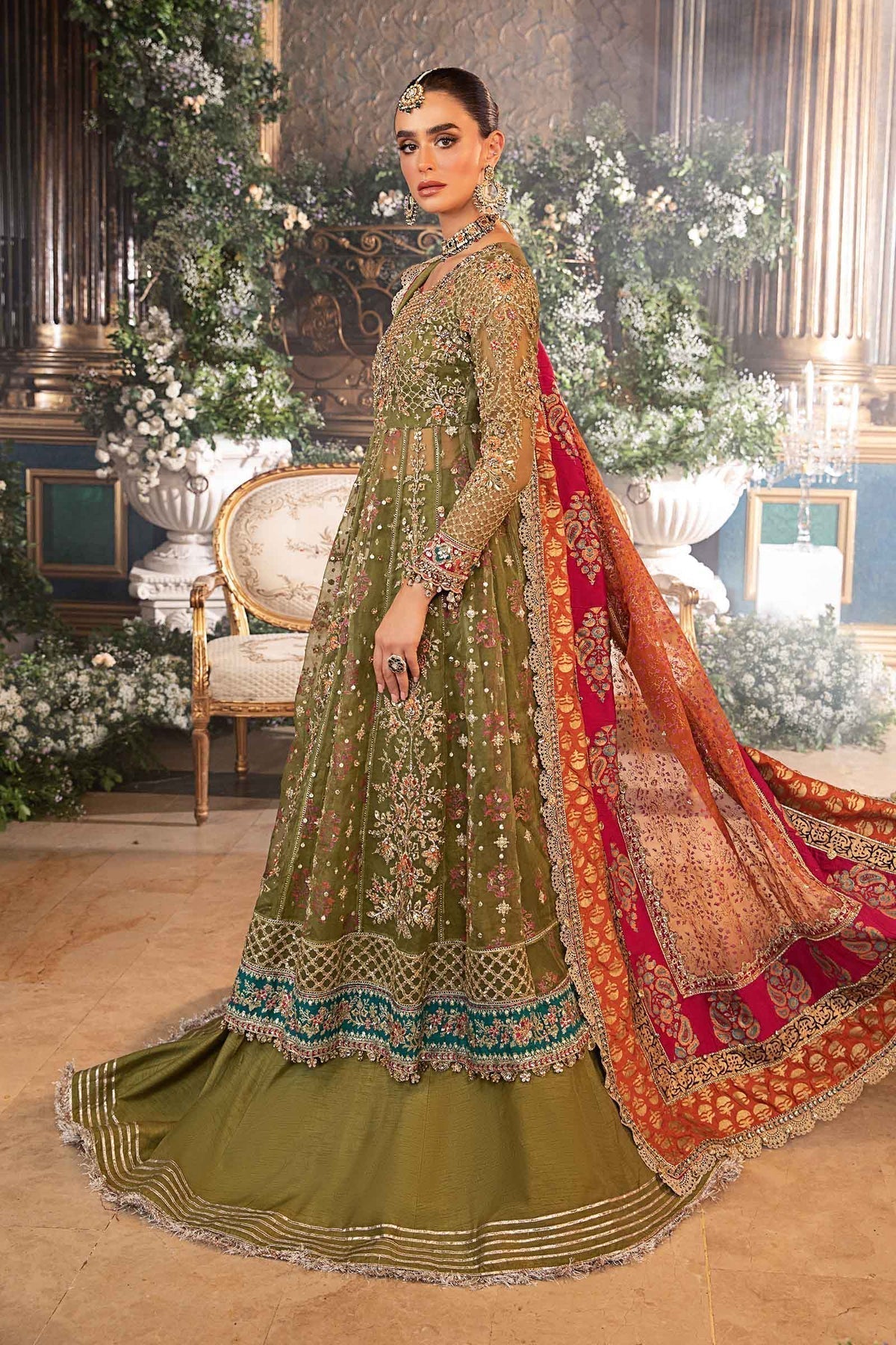 Maria B | Mbroidered Formals 24 | Organza Suit | BD-2906 - House Of Anaya