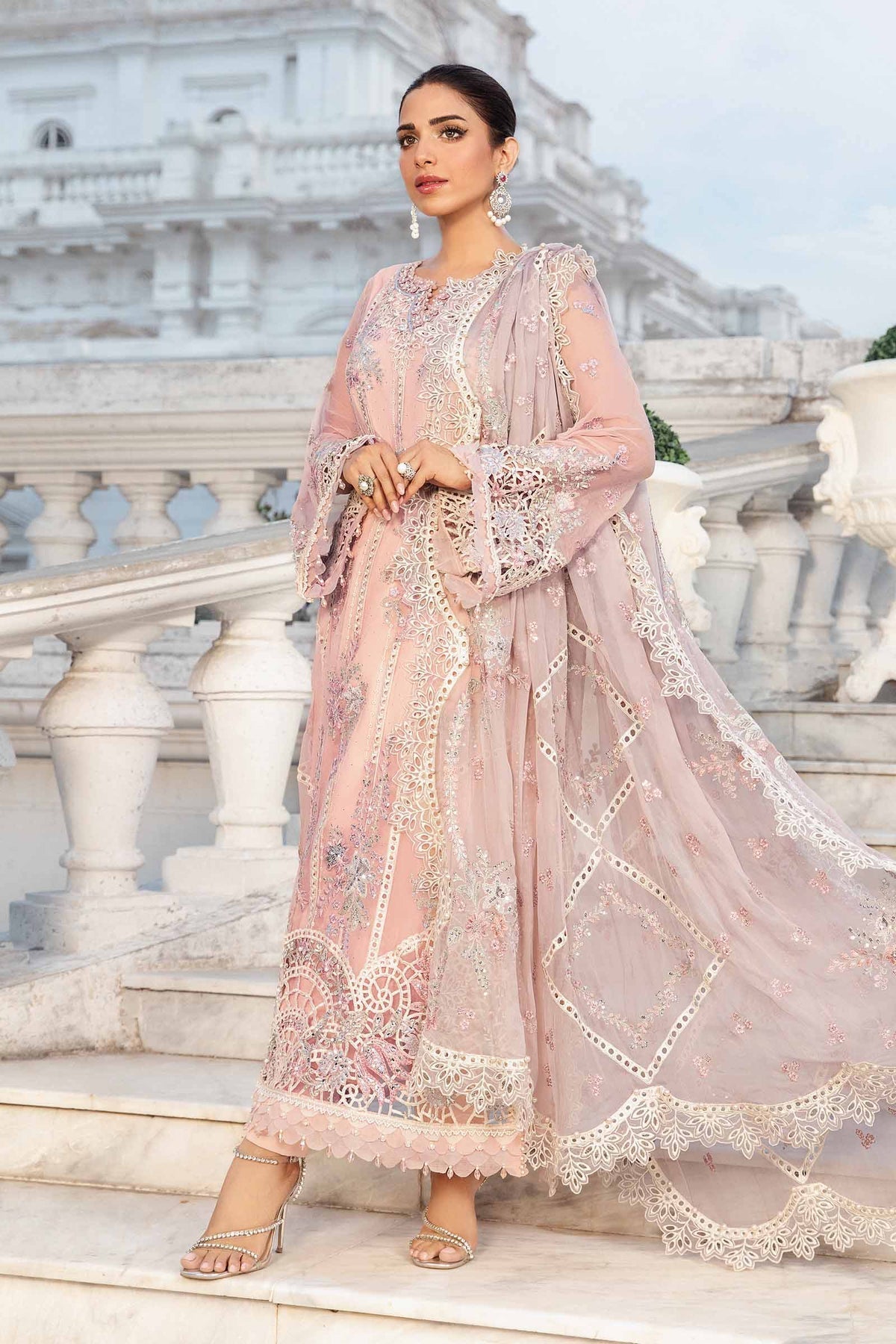 Maria B | Chiffon Formals 24 | Chiffon Suit | MPC-24-106 - House Of Anaya