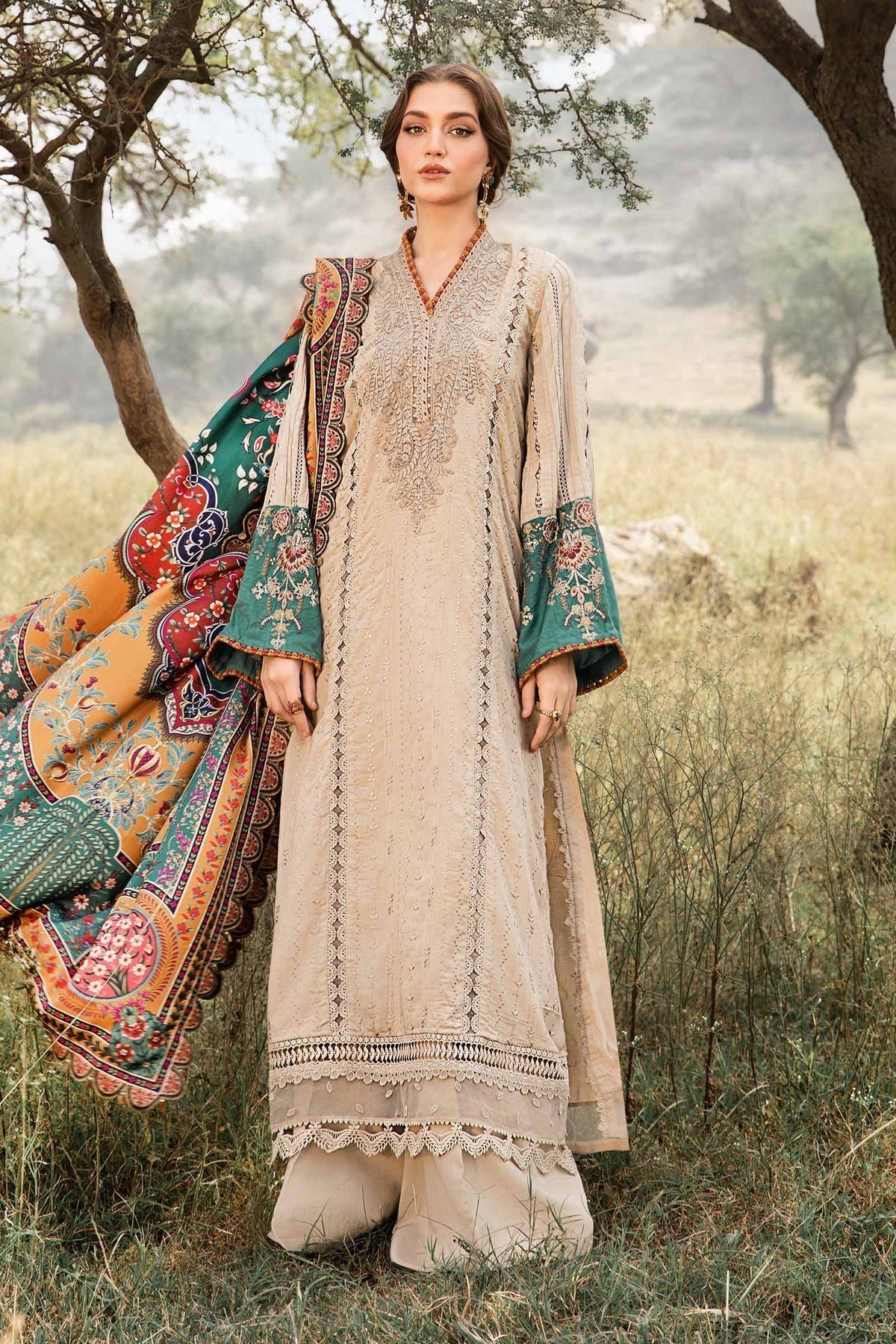 Maria B | M Prints Winter 24 | MPT-2407-A - House Of Anaya