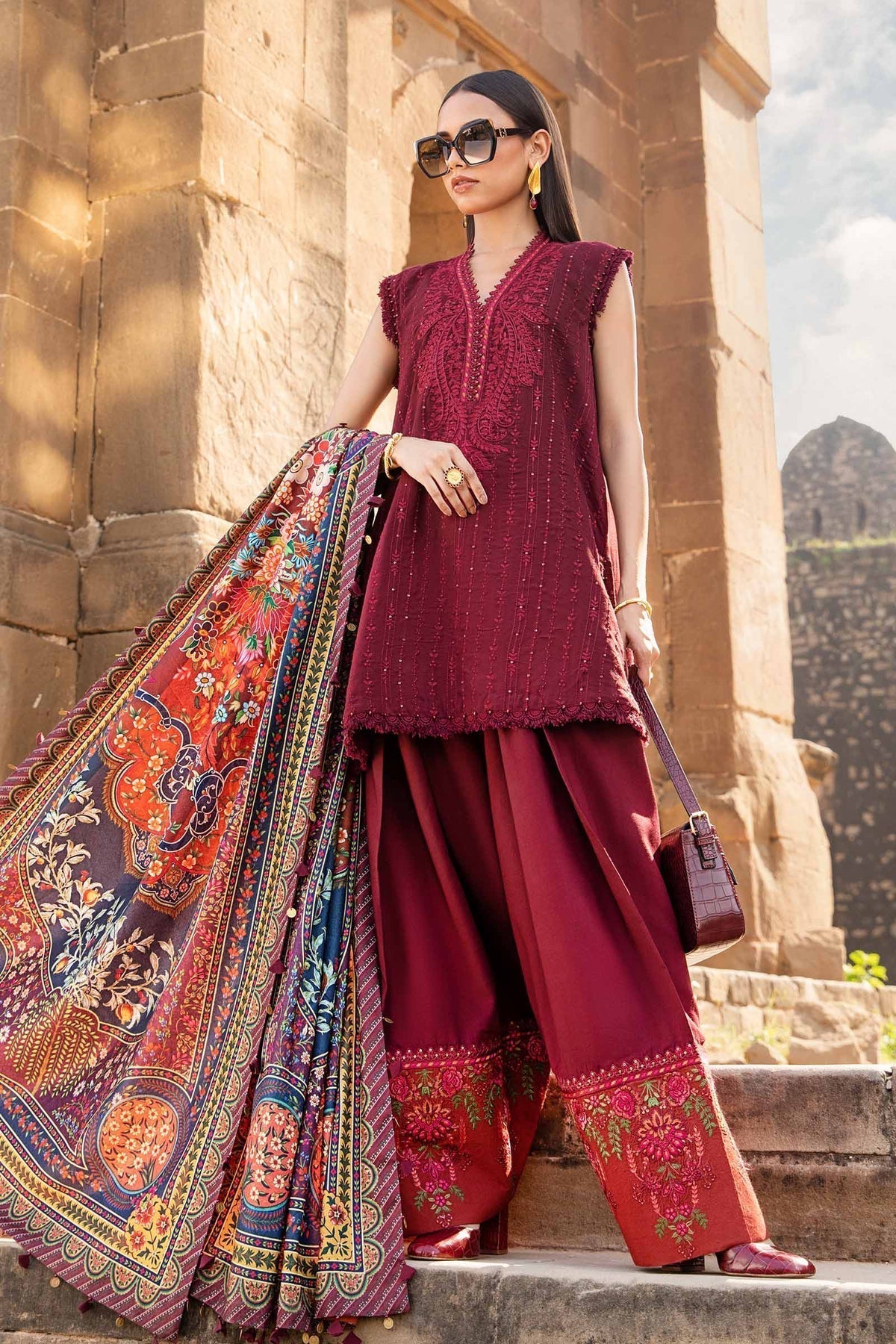 Maria B | M Prints Winter 24 | MPT-2407-B - House Of Anaya