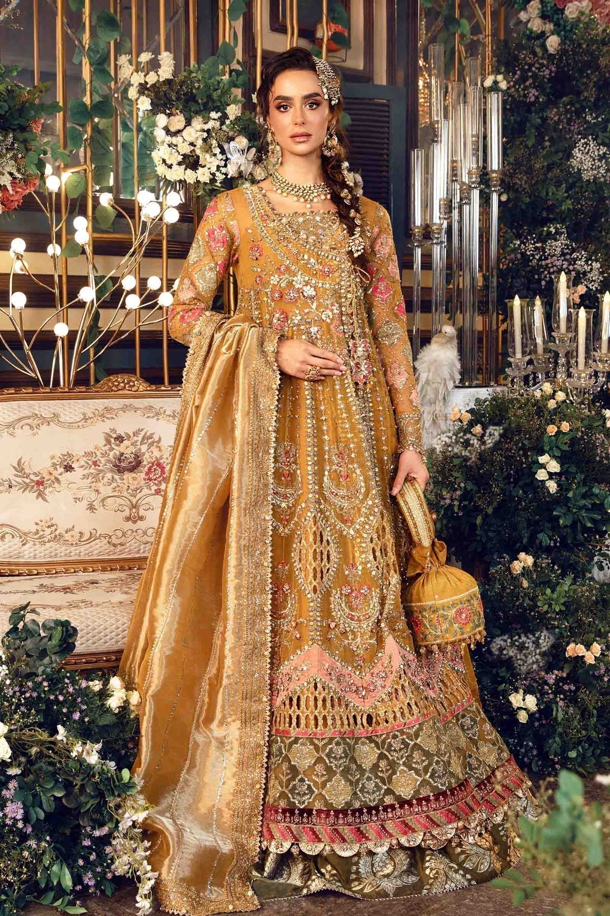 Maria B | Mbroidered Formals 24 | Organza Suit | BD-2907 - House Of Anaya
