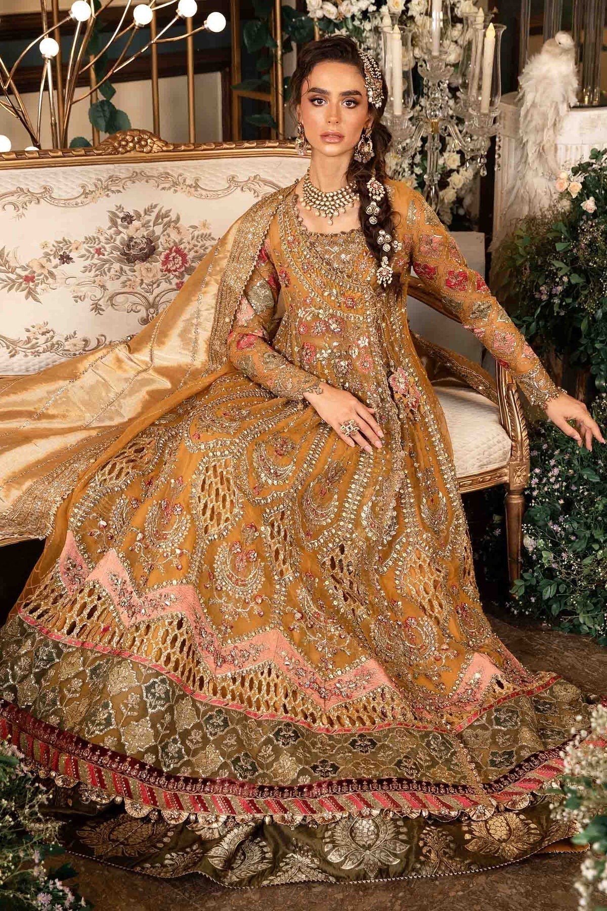 Maria B | Mbroidered Formals 24 | Organza Suit | BD-2907 - House Of Anaya