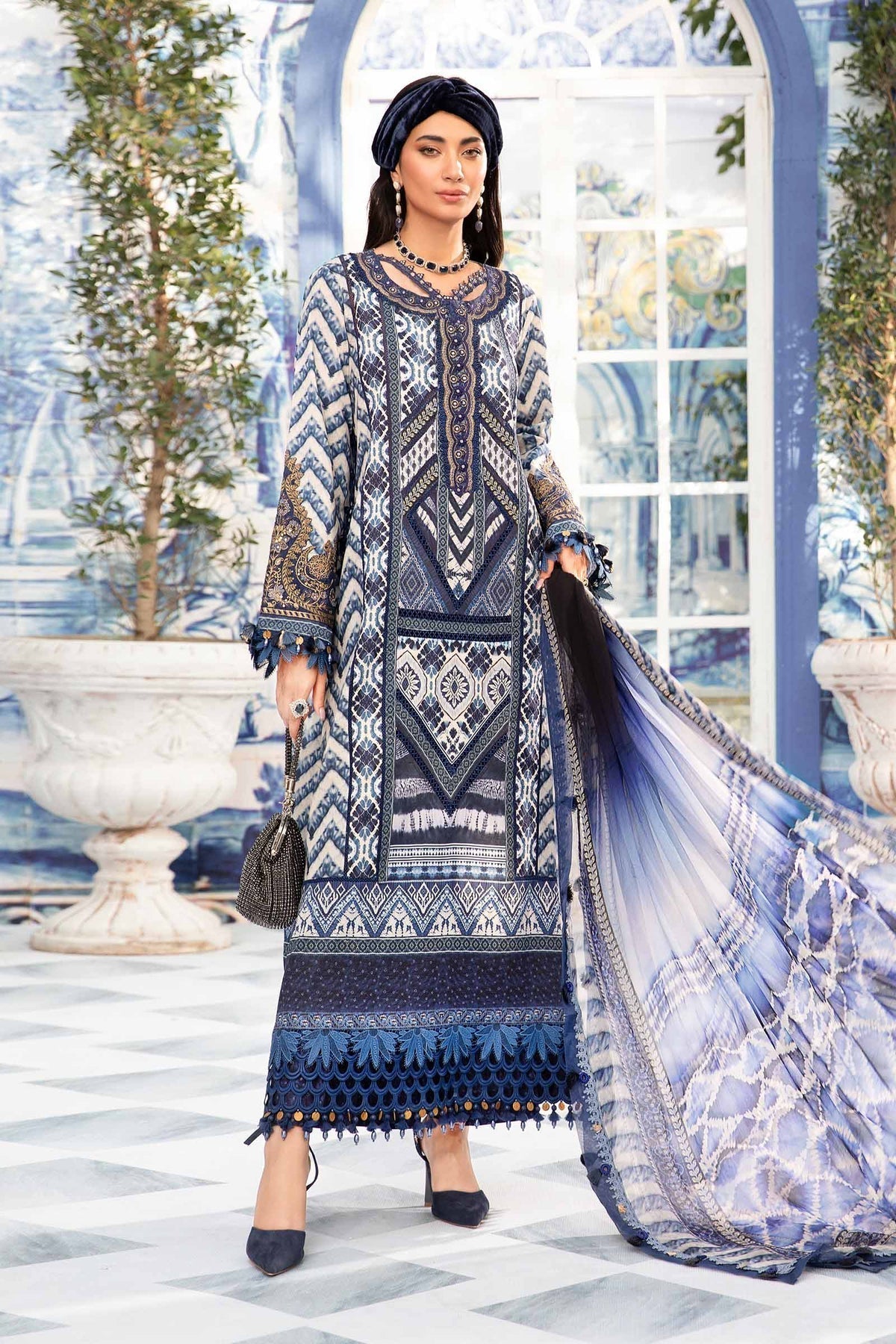 Maria.B | M Print Eid Edit | MPT-2208-B - House Of Anaya
