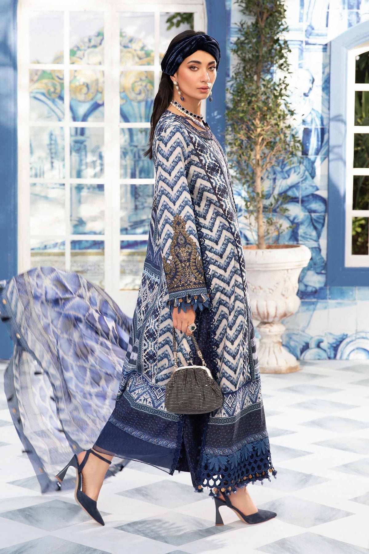 Maria.B | M Print Eid Edit | MPT-2208-B - House Of Anaya