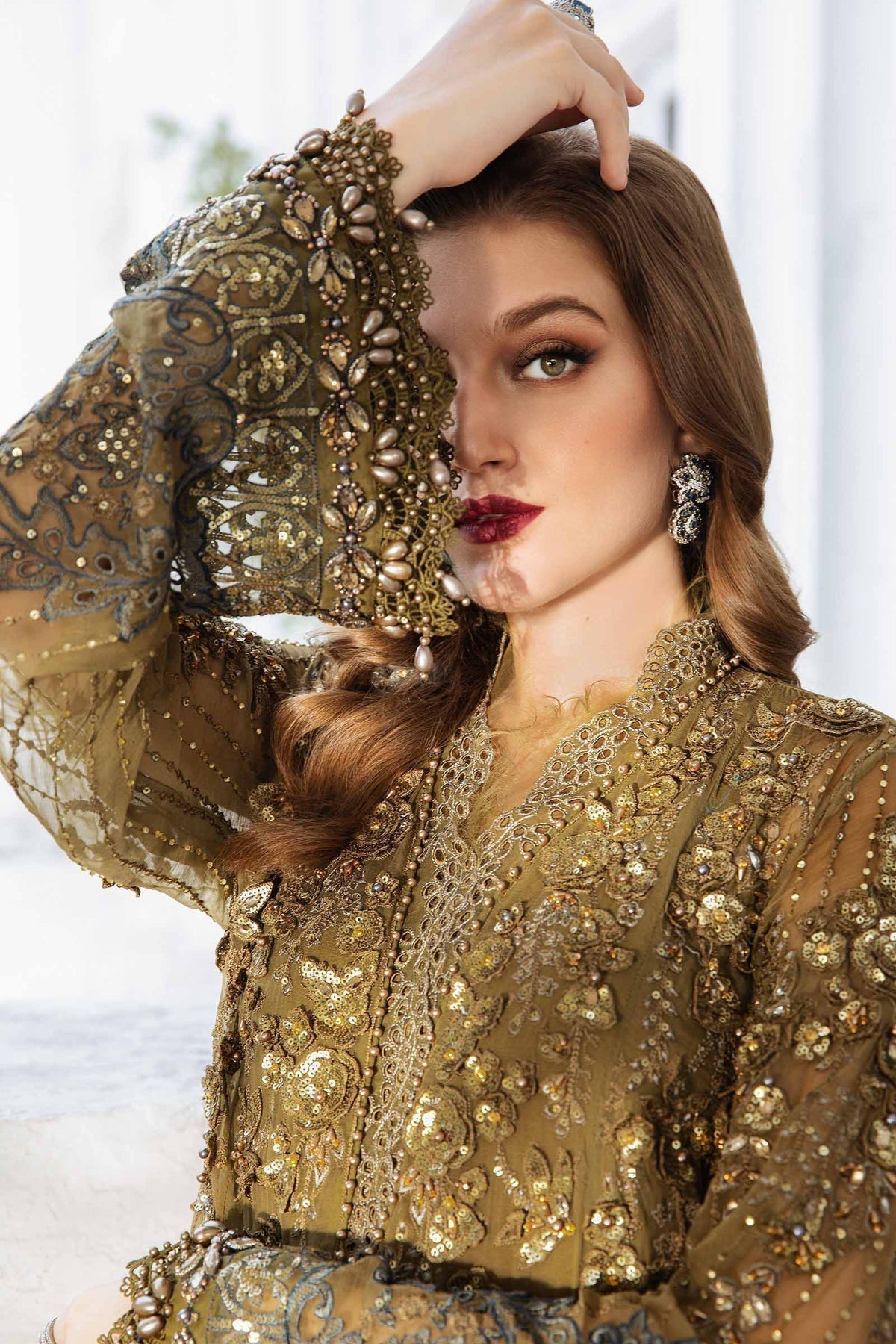 Maria B | Chiffon Formals 24 | Chiffon Suit | MPC-24-108 - House Of Anaya