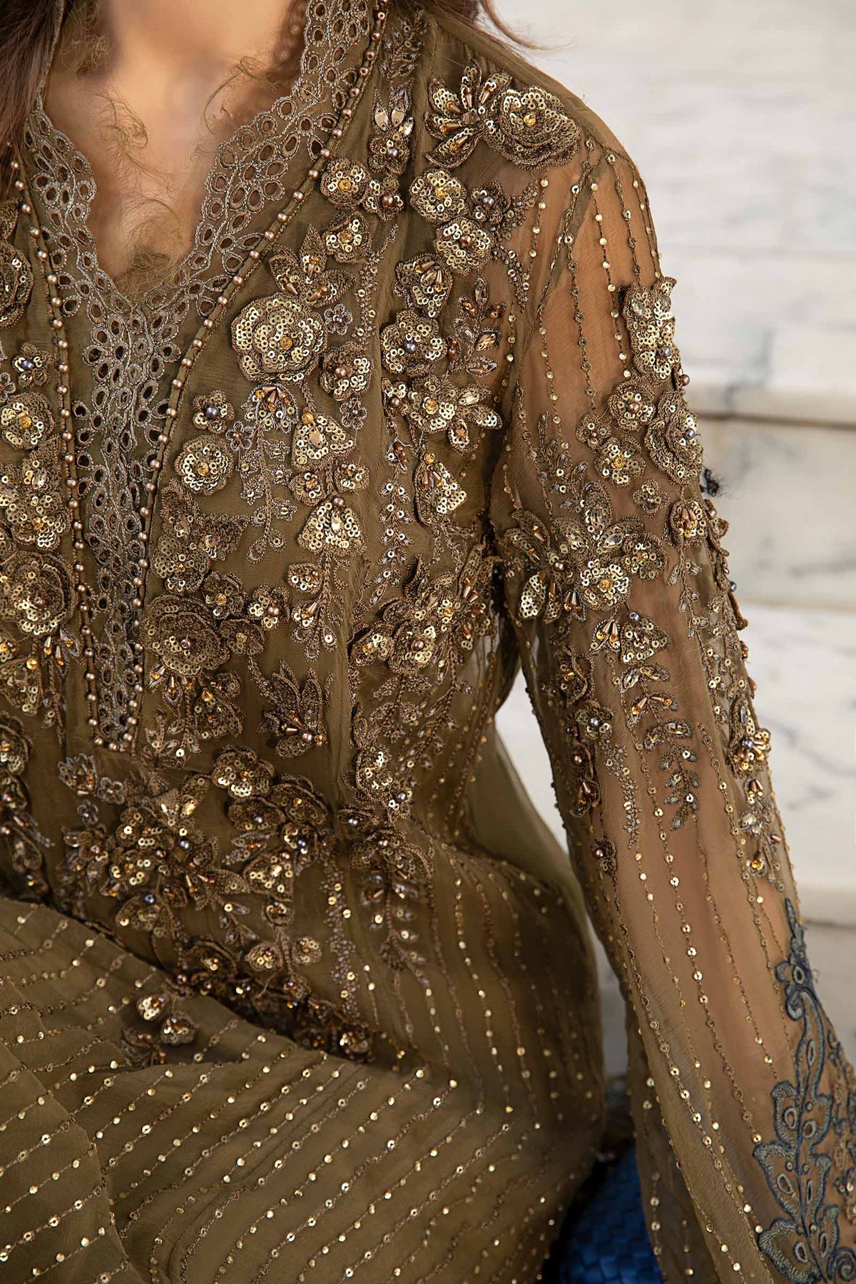 Maria B | Chiffon Formals 24 | Chiffon Suit | MPC-24-108 - House Of Anaya