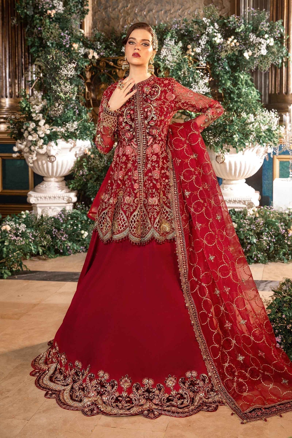 Maria B | Mbroidered Formals 24 | Organza Suit | BD-2908 - House Of Anaya