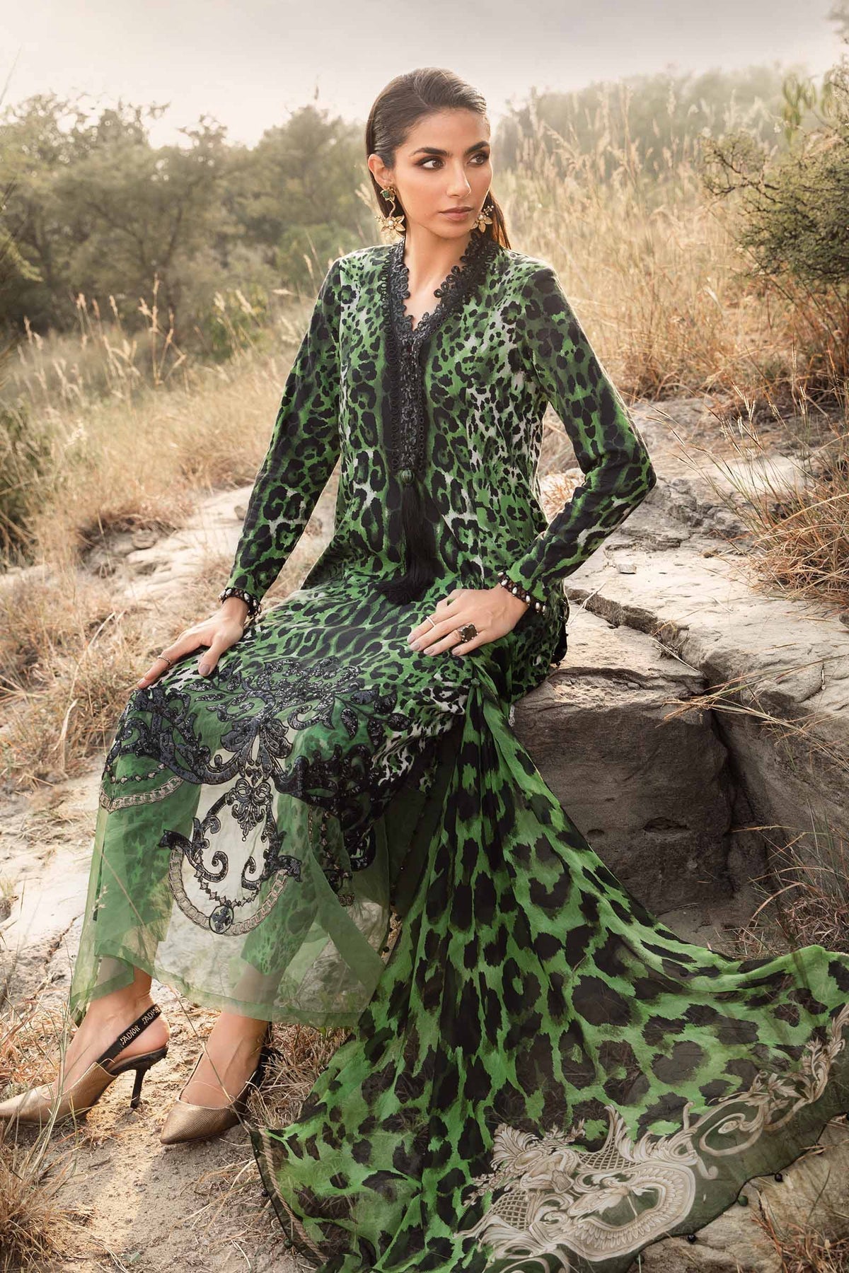 Maria B | M Prints Winter 24 | MPT-2409-A - House Of Anaya