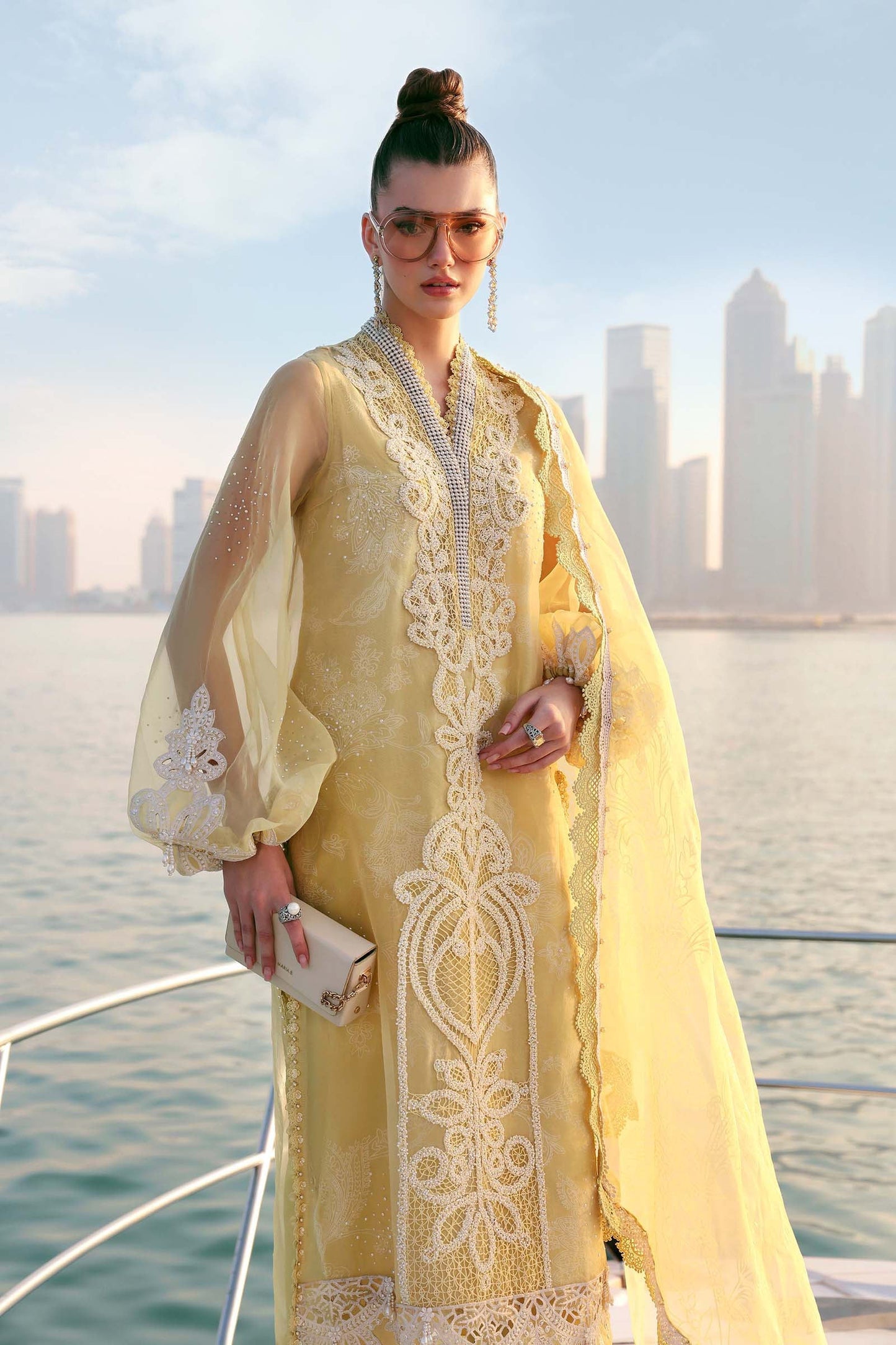 Maria B | Edit Lawn’26 | 3 Piece Unstitched Embroidered Organza Suit