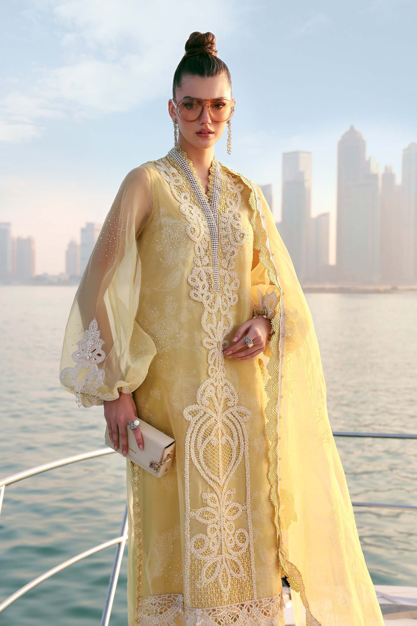 Maria B | Edit Lawn’26 | 3 Piece Unstitched Embroidered Organza Suit
