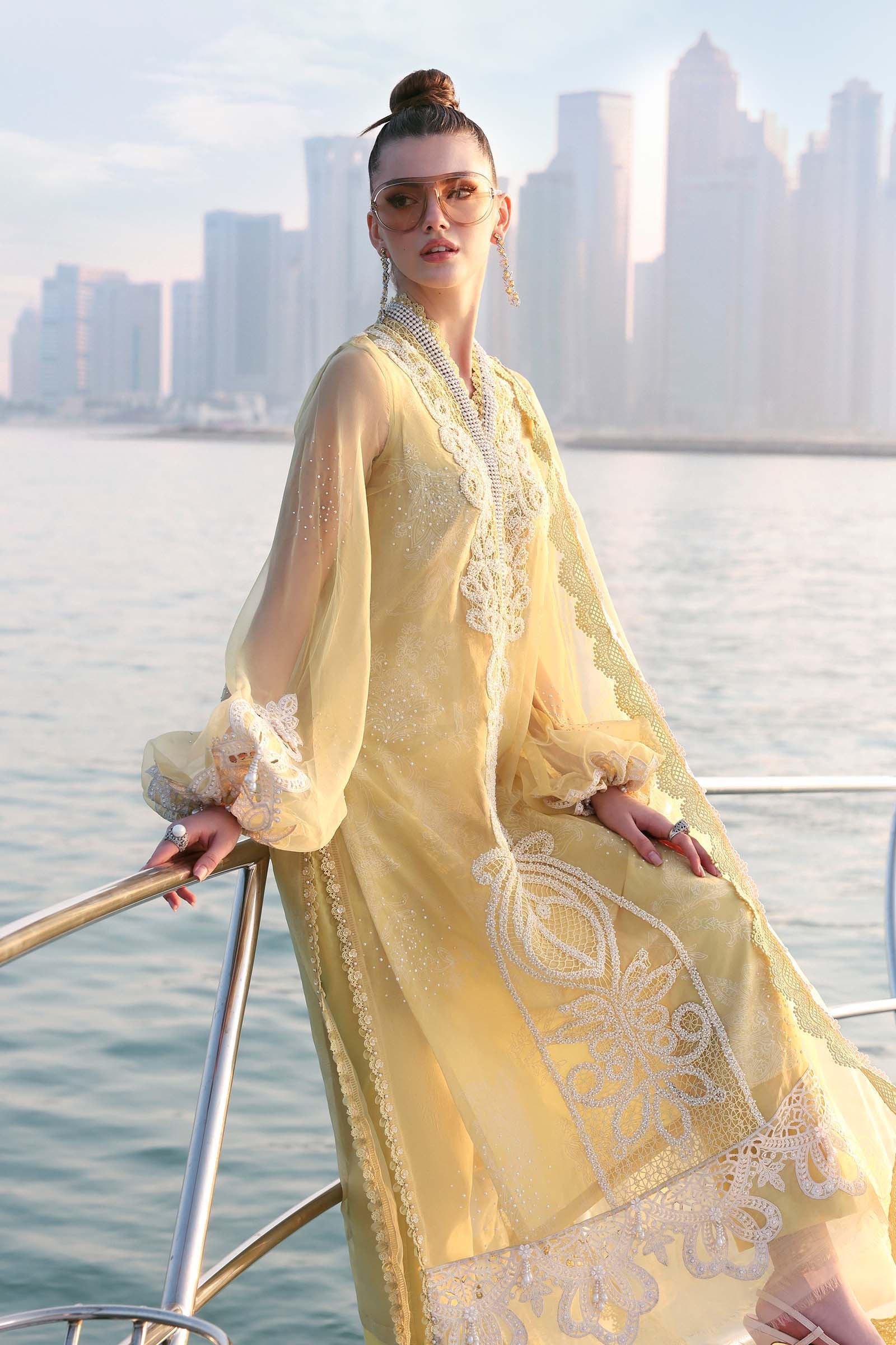 Maria B | Edit Lawn’26 | 3 Piece Unstitched Embroidered Organza Suit