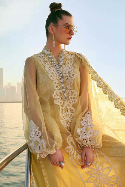 Maria B | Edit Lawn’26 | 3 Piece Unstitched Embroidered Organza Suit
