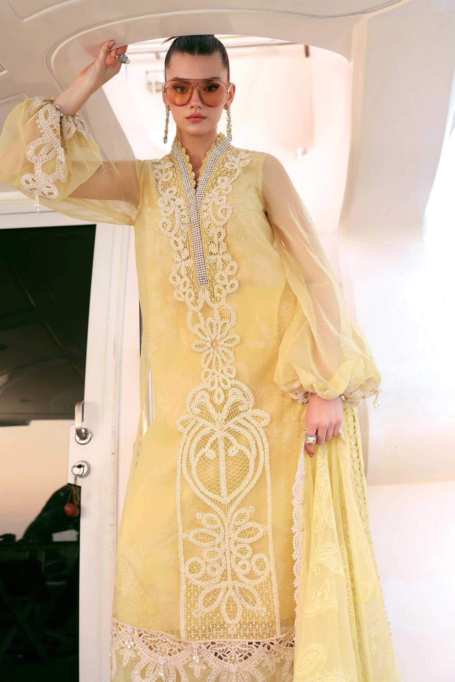 Maria B | Edit Lawn’26 | 3 Piece Unstitched Embroidered Organza Suit