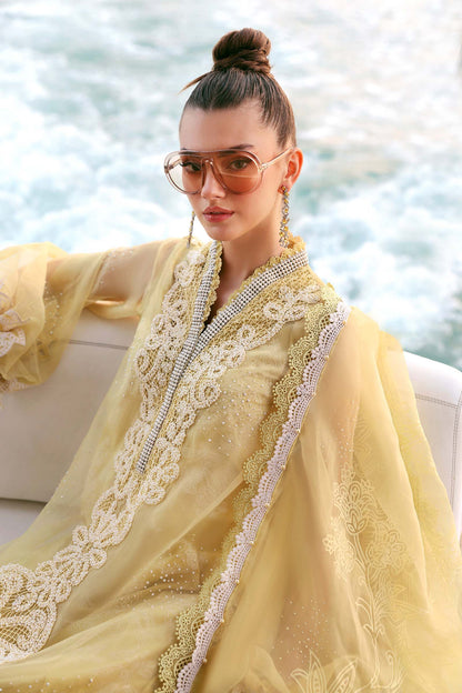 Maria B | Edit Lawn’26 | 3 Piece Unstitched Embroidered Organza Suit