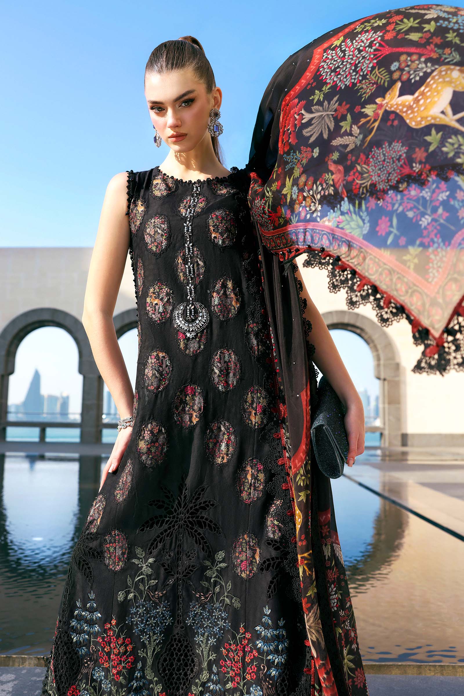 Maria B | Edit Lawn’26 | 3 Piece Unstitched Embroidered Jacquard Lawn Suit
