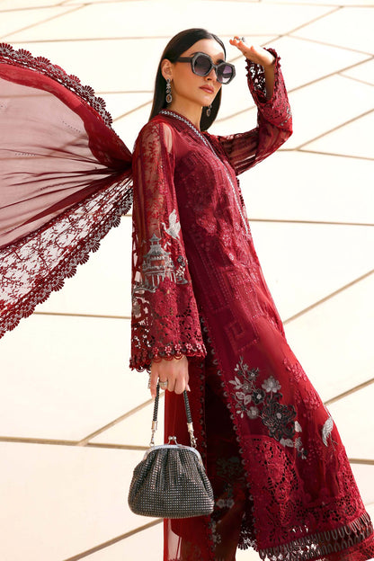 Maria B | Edit Lawn’26 | 3 Piece Unstitched Embroidered Net Suit