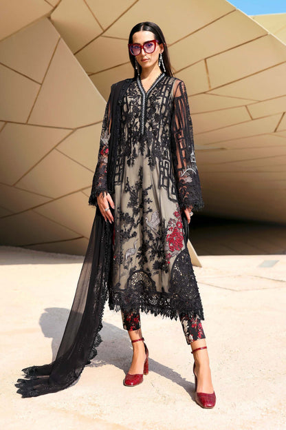 Maria B | Edit Lawn’26 | 3 Piece Unstitched Embroidered Net Suit