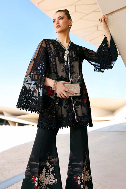 Maria B | Edit Lawn’26 | 3 Piece Unstitched Embroidered Net Suit