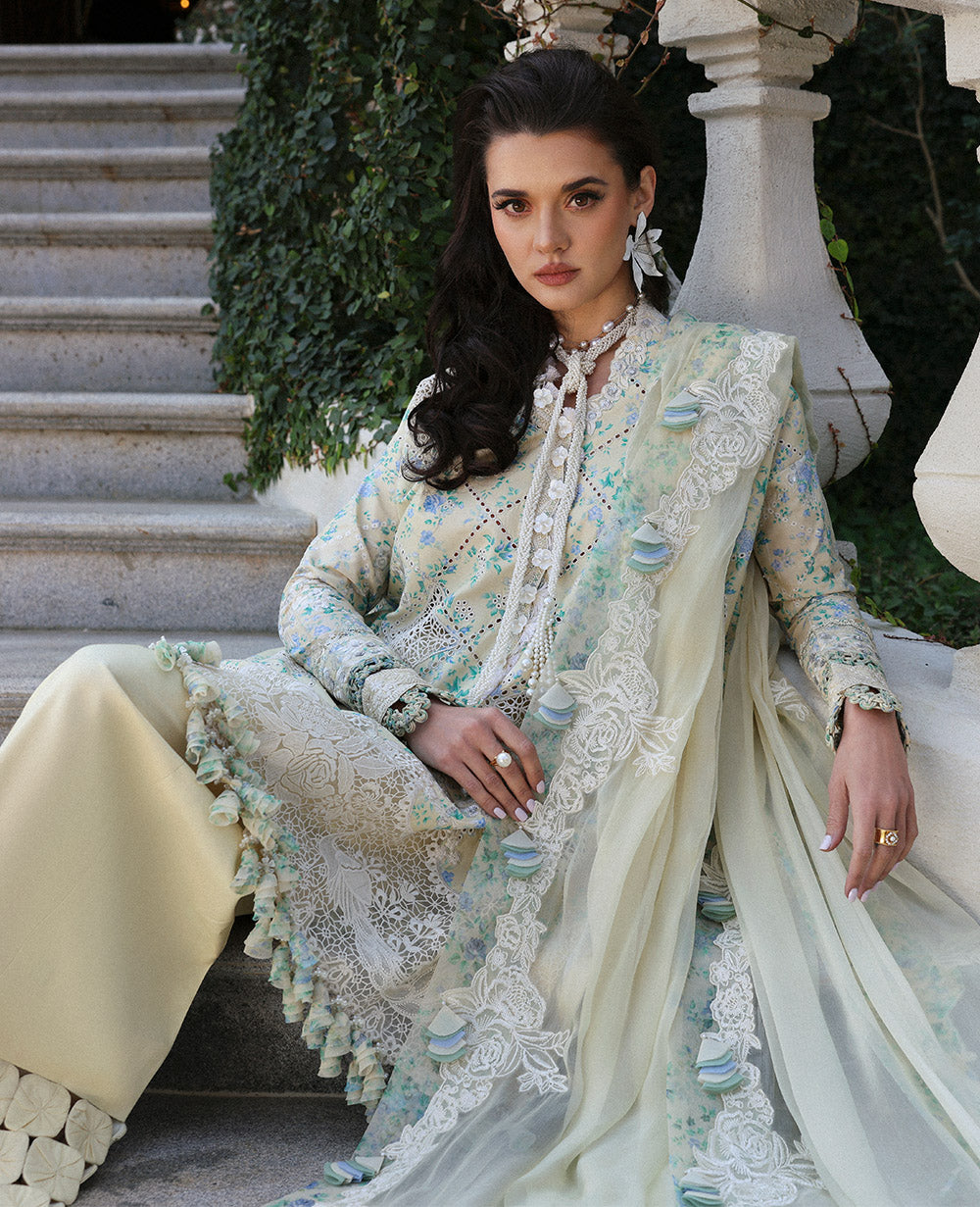 Republic Womenswear | Kalani Eid Luxury Lawn 25 | D8-A - Zuri