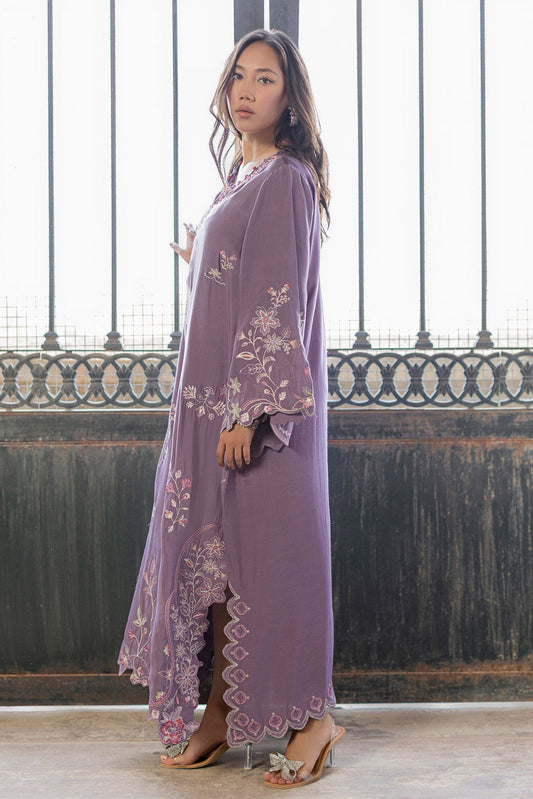 Dhanak | Signature Pret | LILAC - 1PCS - EMBROIDERED KAFTAN