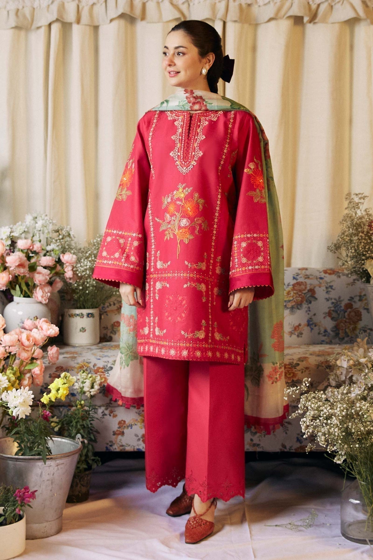 Zara Shahjahan | Coco Lawn Vol 2 | DAHLIA-1A - House Of Anaya