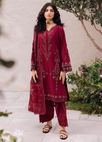 Iznik Dahlia Embroidered Luxury Lawn 3Pc Suit DL-01 GOSSAMER