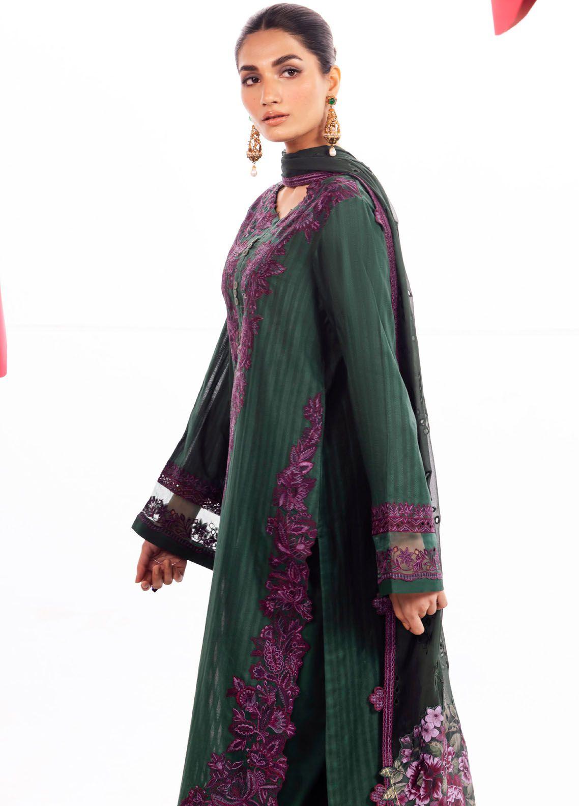 Iznik Dahlia Embroidered Luxury Lawn 3Pc Suit DL-02 WHIMSY