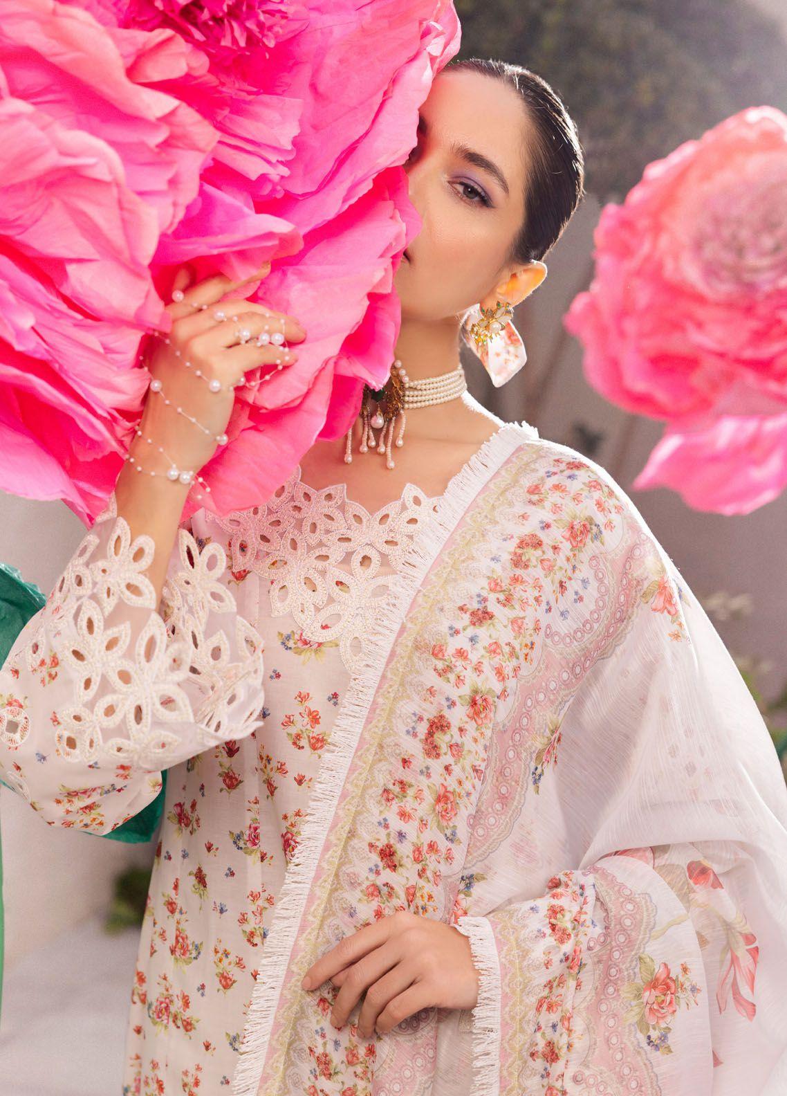 Iznik Dahlia Embroidered Luxury Lawn 3Pc Suit DL-05 SPLENDOUR