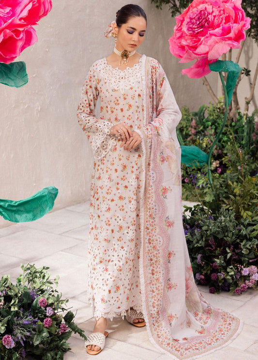 Iznik Dahlia Embroidered Luxury Lawn 3Pc Suit DL-05 SPLENDOUR