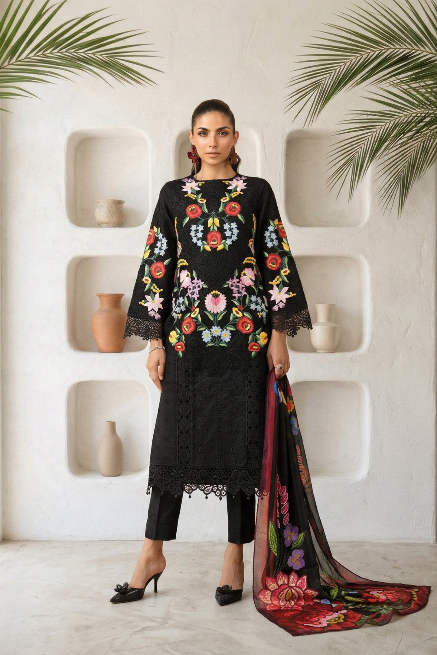 Maria B | Eid Collection 26 | 3 Piece Embroidered Jacquard Lawn Suit
