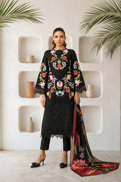 Maria B | Eid Collection 26 | 3 Piece Embroidered Jacquard Lawn Suit