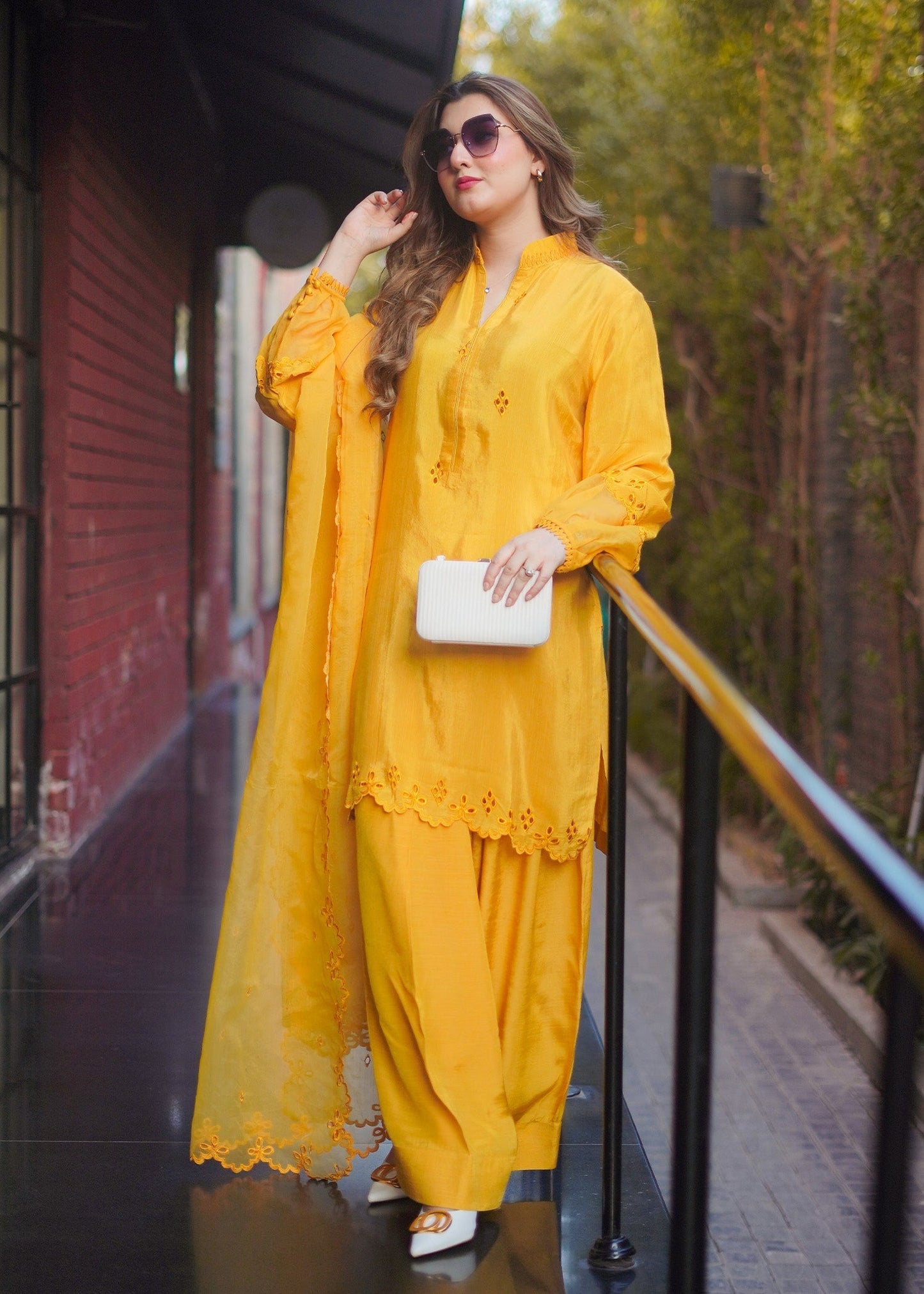Fozia Khalid | Silk Spire | MARIGOLD - House Of Anaya
