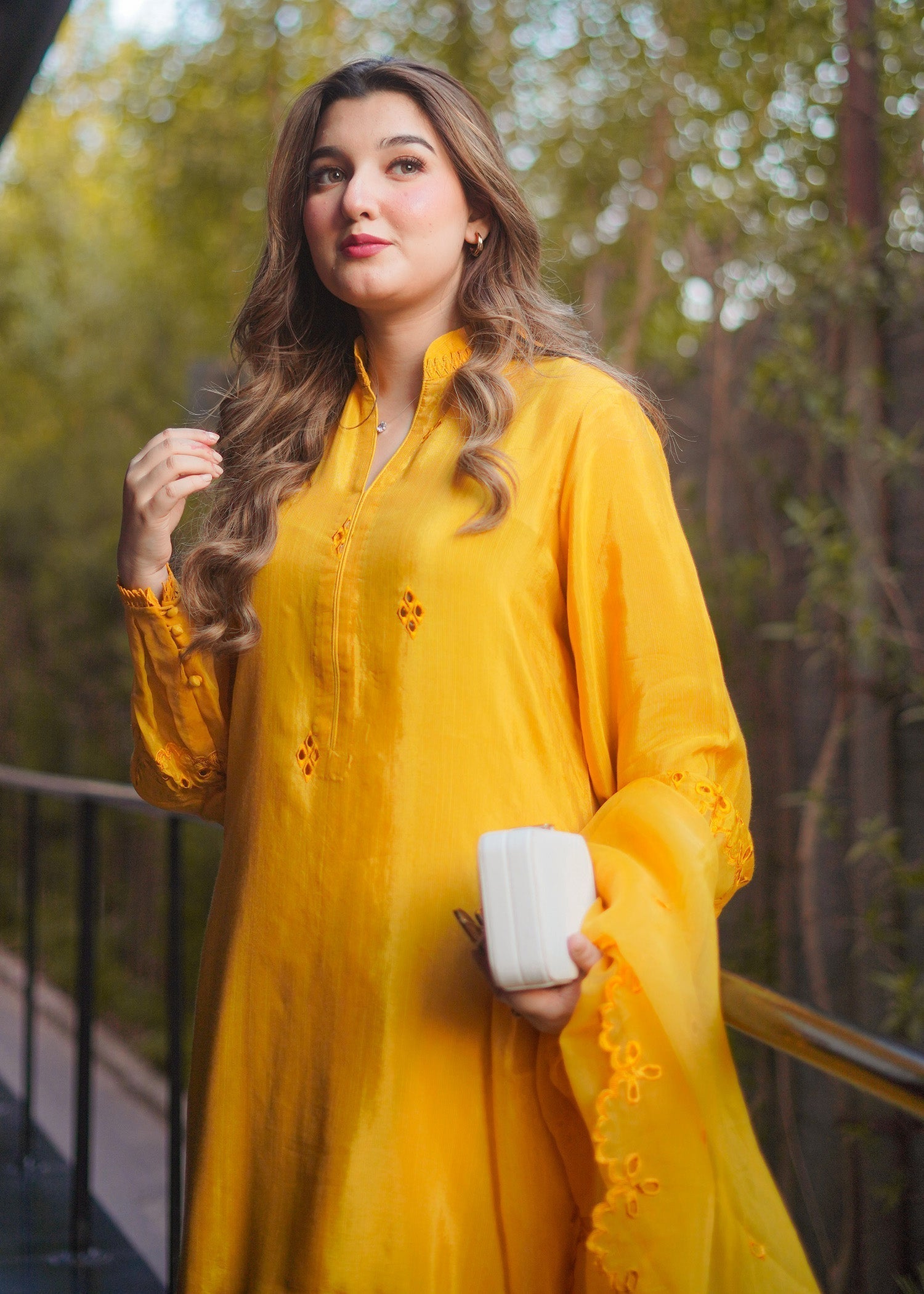 Fozia Khalid | Silk Spire | MARIGOLD - House Of Anaya