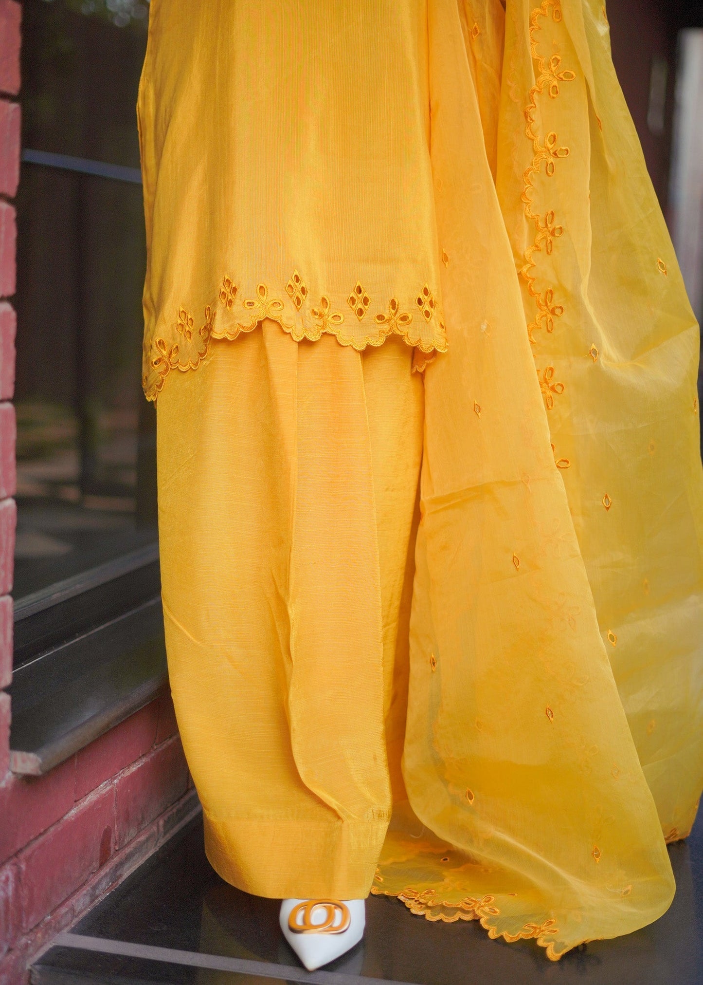 Fozia Khalid | Silk Spire | MARIGOLD - House Of Anaya