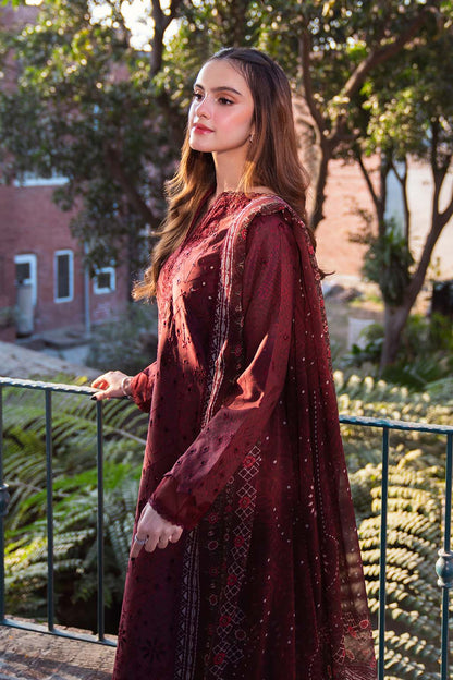 Neeshay | Summer Lines Printkari 25 | GARNET