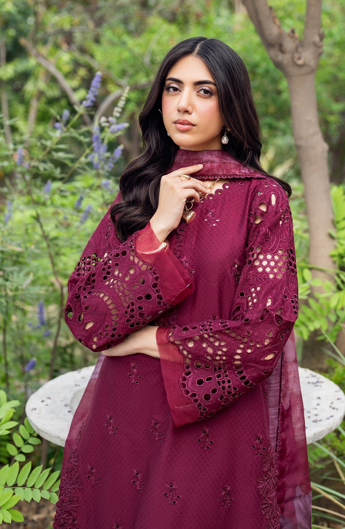 Zarif | Nura Textured Lawn 25 | MORICH