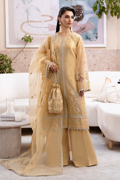 Zarposh | Elara Formals | Zard - House Of Anaya