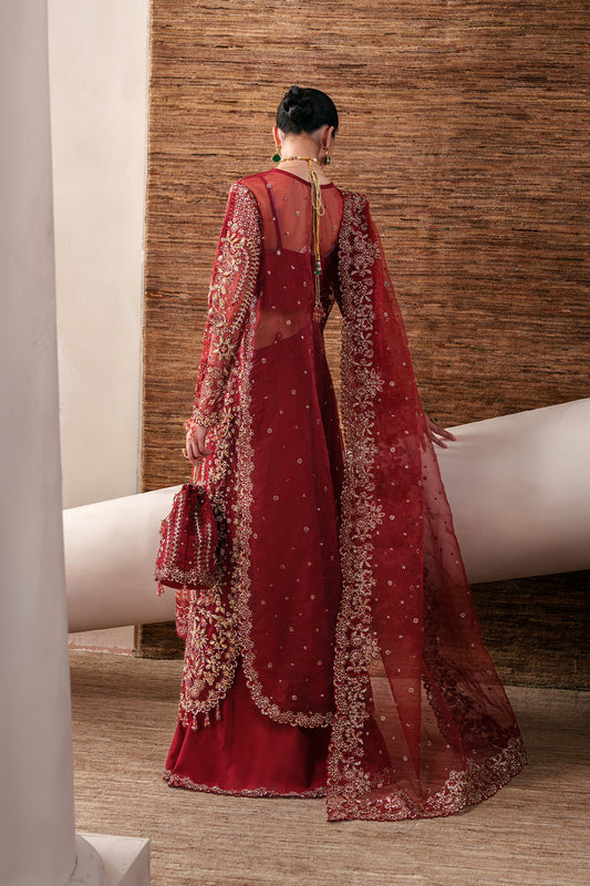 Emaan Adeel | Starlit Jewels | Ruby Veil - S0480