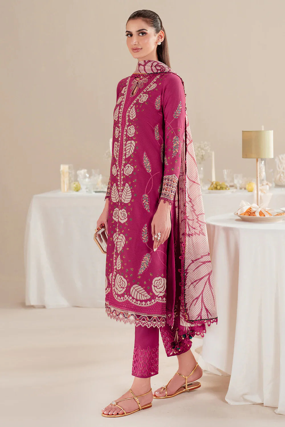 Jazmin | Iris EMBROIDERED DOBBY LAWN IL'25-D05