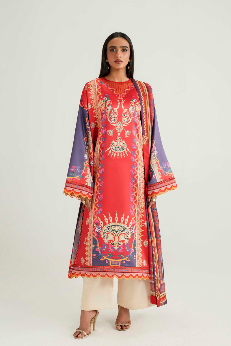 Akbar Aslam | Silk Pret | Coral