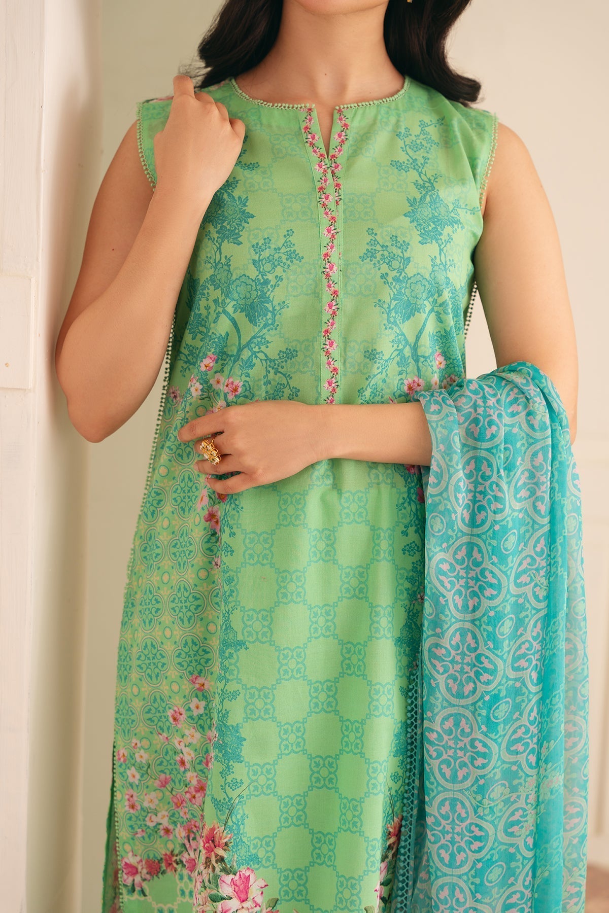 Sahar | Selene 25 | Seafoam Garden - House Of Anaya