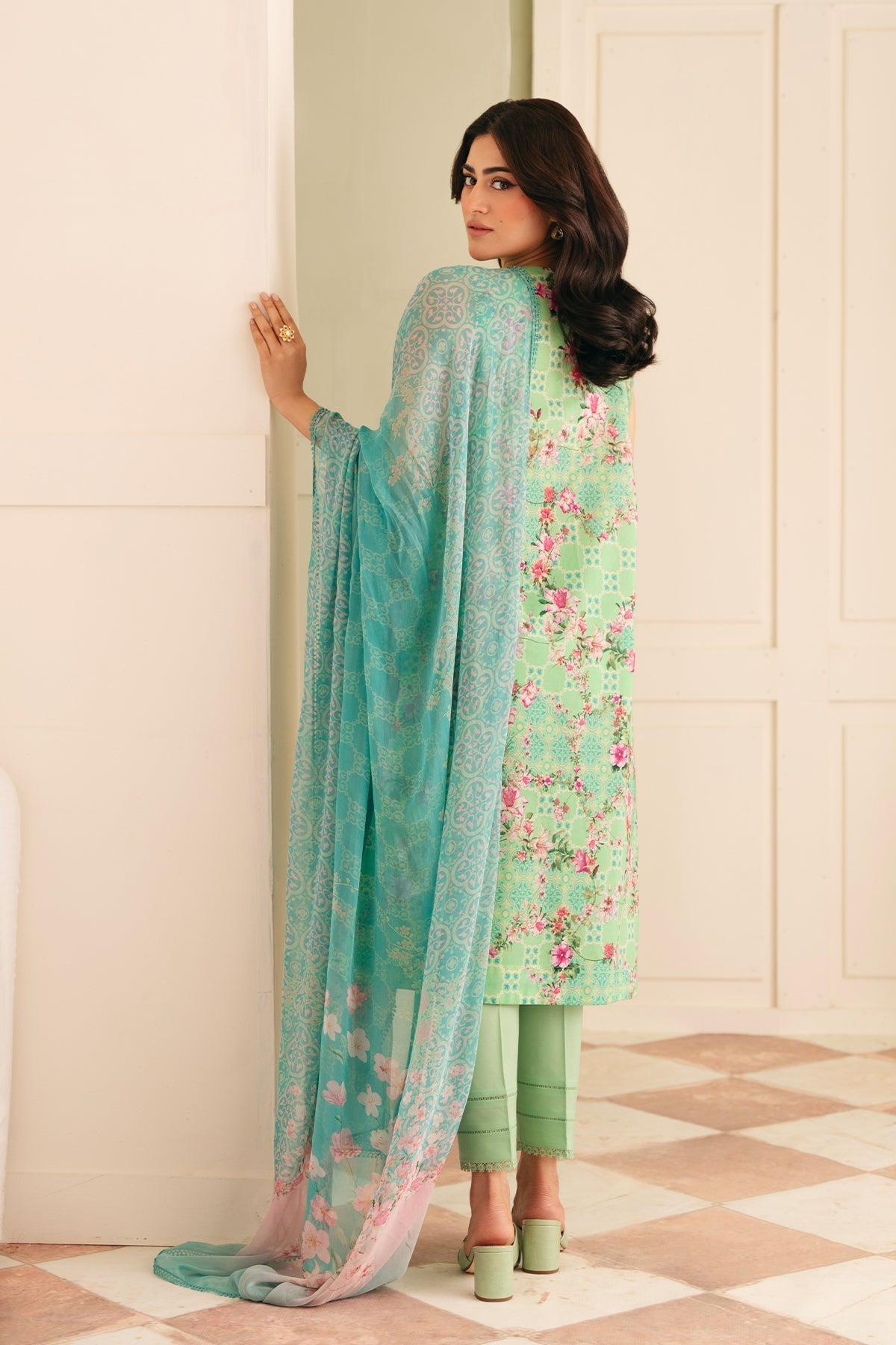 Sahar | Selene 25 | Seafoam Garden - House Of Anaya