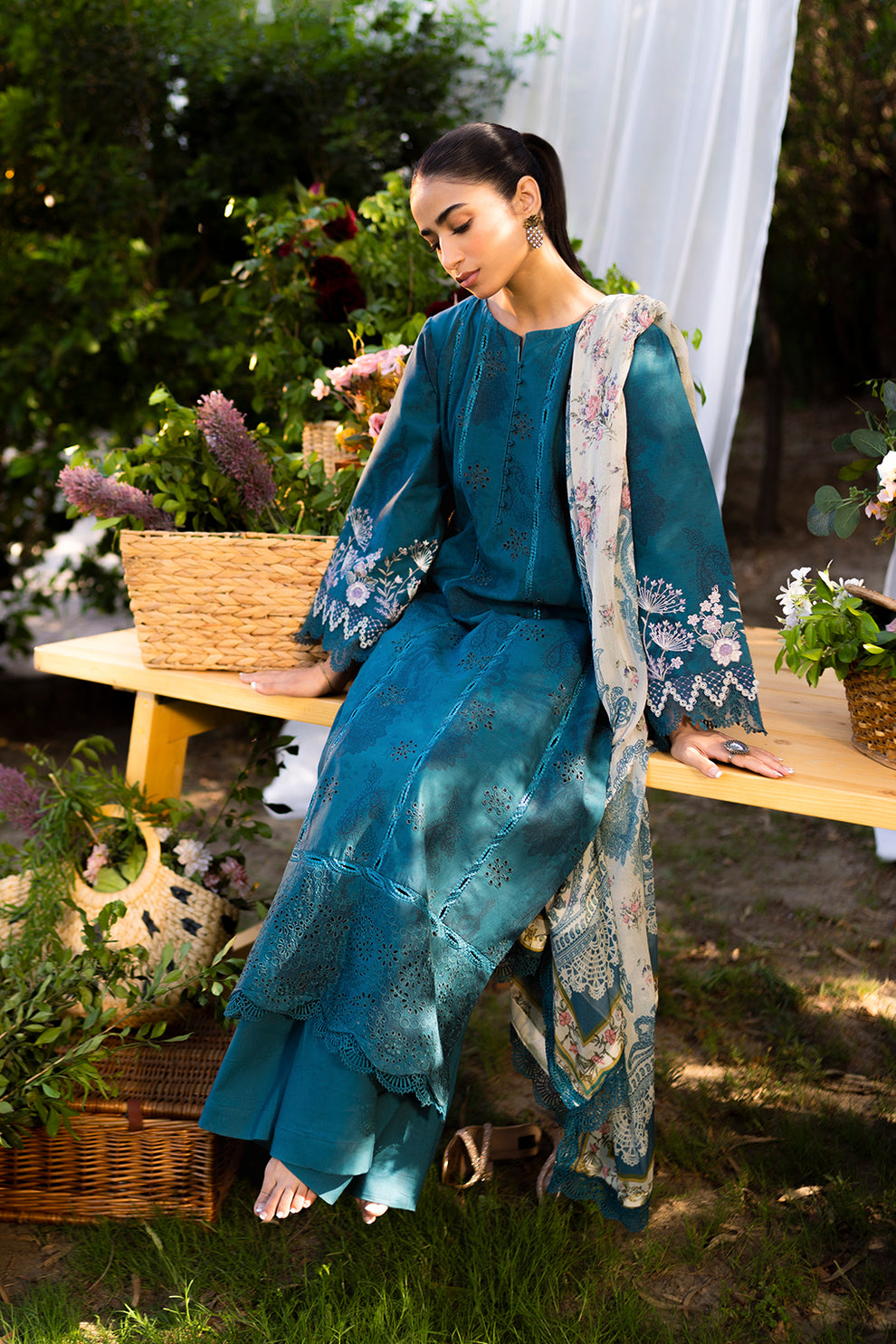 Neeshay | Summer Lines Printkari | LAGOON - House Of Anaya