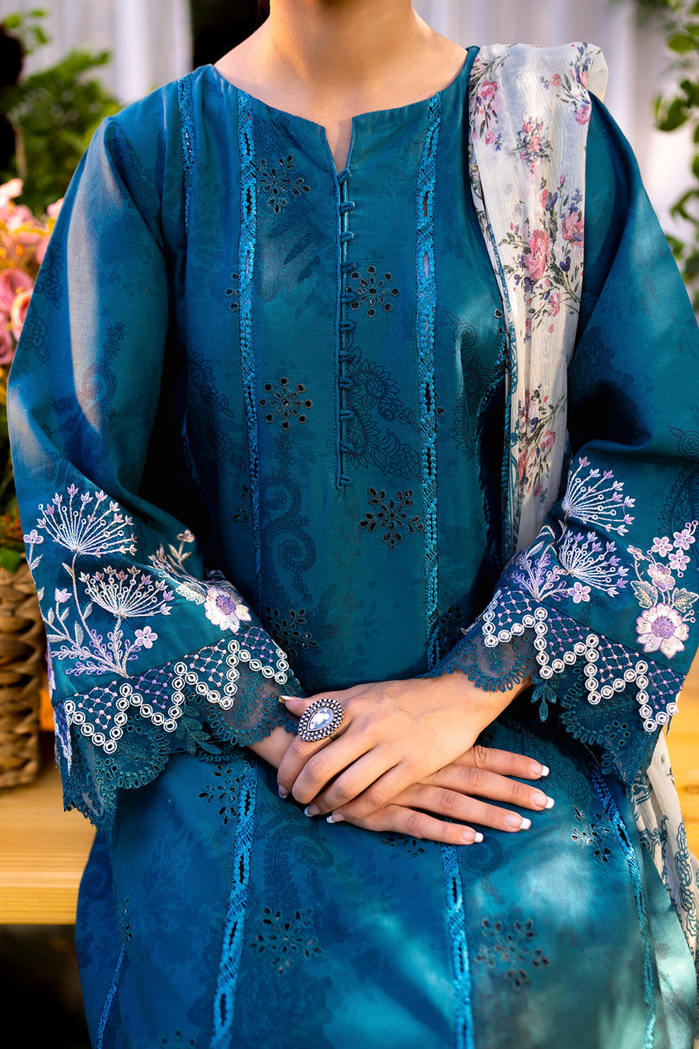 Neeshay | Summer Lines Printkari | LAGOON - House Of Anaya