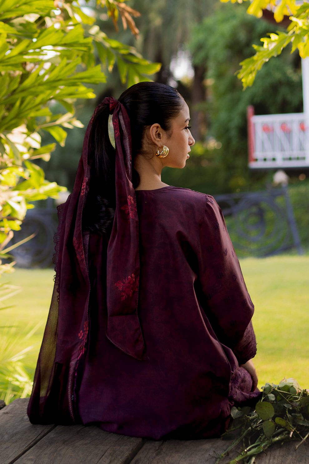 Neeshay | Summer Lines Printkari | CRIMSON - House Of Anaya